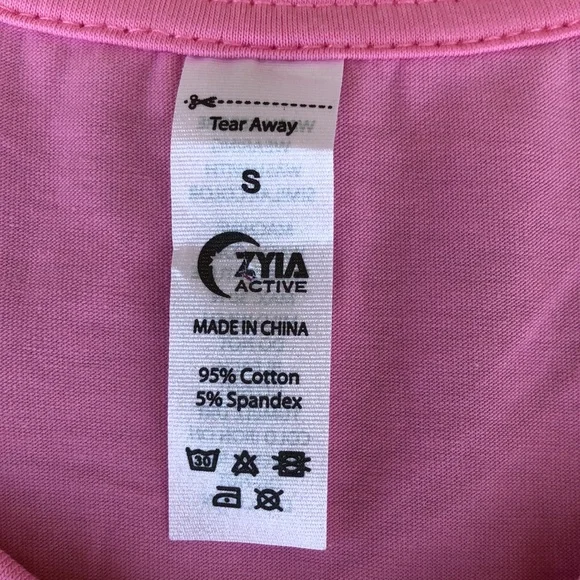NWT! - ZYIA Active Pink South Beach Tank Top - Picture 4 of 9